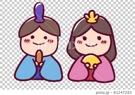 可愛的手繪娃娃 61247283