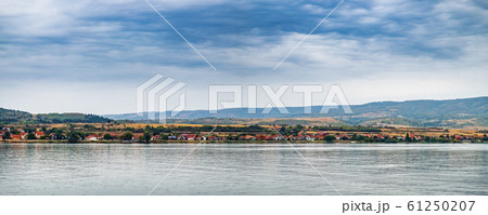 Scenic landscape with Orsova town, Romania Scenic landscape with Orsova town, Romania 61250207