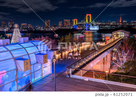 東京　レインボーブリッジの夜景 61252071
