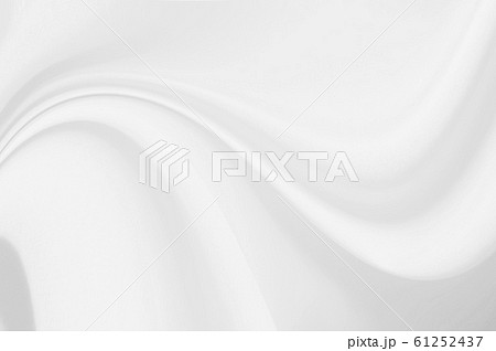 White cloth background abstract with waves, soft background 61252437