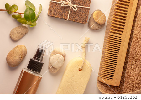 Spa and wellness concept, natural coffee scrub 61255262