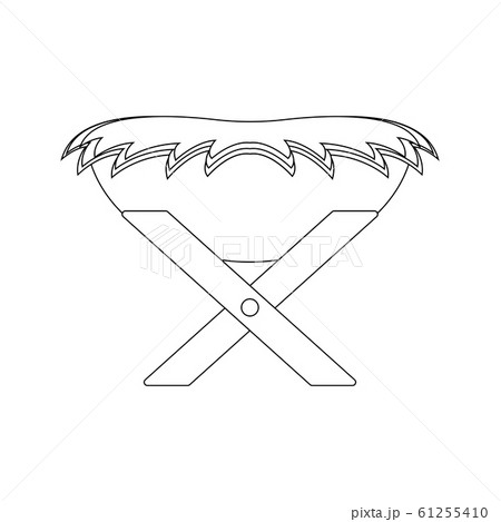 Isolated straw cradle 61255410