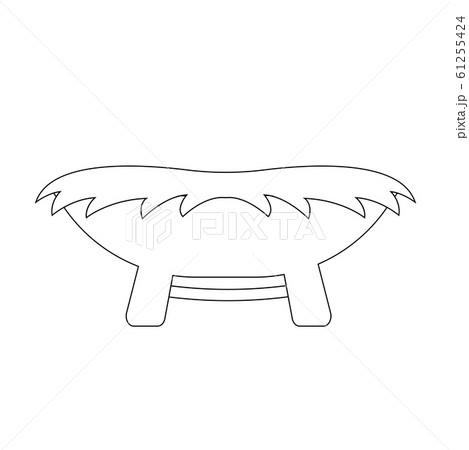 Isolated straw cradle 61255424