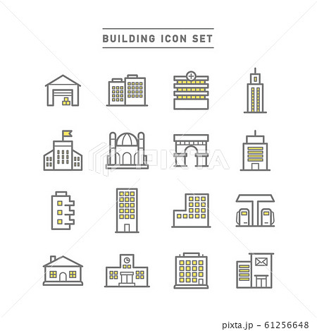 Building Icon Setのイラスト素材 Building Icon Setのイラスト素材