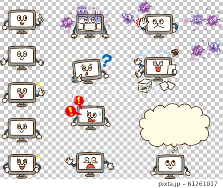 PC character set - Stock Illustration [61261017] - PIXTA