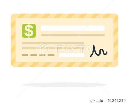 Check slip flat icon vector isolated Check slip flat icon vector isolated 61261254
