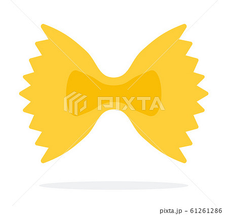 Butterfly pasta flat icon vector isolated 61261286