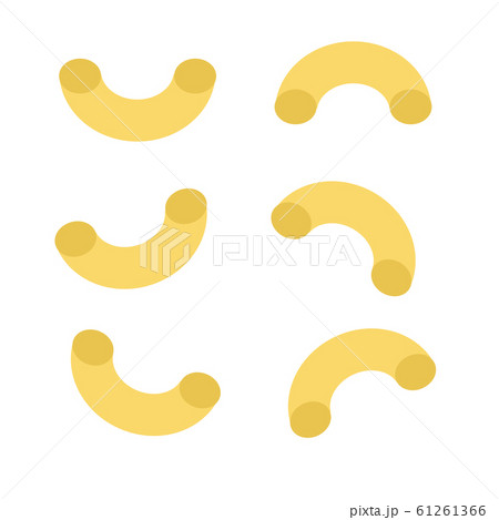 Cornetti Rigati Pasta flat icon vector isolated 61261366