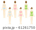 エステ 脱毛 女性 全身セット（下着＋肌着＋キャミソール） 61261750
