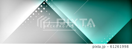 Abstract background - squares and lines composition created with lights and shadows. Technology or business digital template 61261998