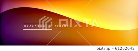 Flowing waves with 3d shadow effects and fluid gradients. Dynamic trendy abstract background. Vector Illustration Flowing waves with 3d shadow effects and fluid gradients. Dynamic trendy abstract background. Vector Illustration 61262045