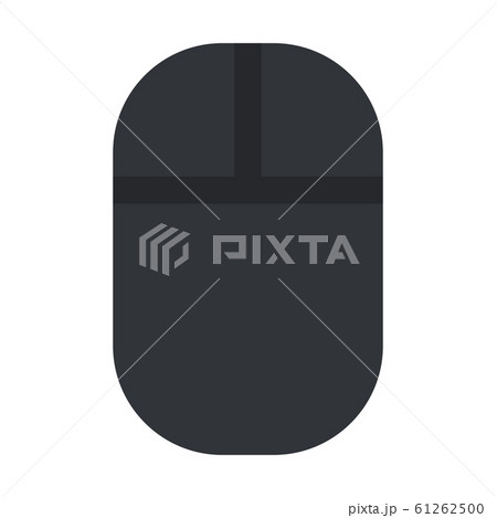 Wireless computer mouse in black vector flat isolated Wireless computer mouse in black vector flat isolated 61262500