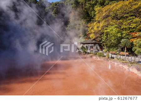 別府観光スポット 別府地獄めぐり 血の池地獄 温泉王国 イメージ素材 おんせん県 別府観光スポット 別府地獄めぐり 血の池地獄 温泉王国 イメージ素材 おんせん県 61267677