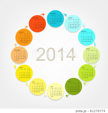 Calendar grid 2014 for your design Calendar grid 2014 for your design 61270774