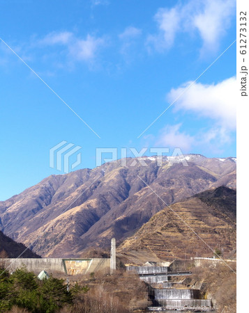 足尾銅山　足尾砂防ダム方面の風景 61273132