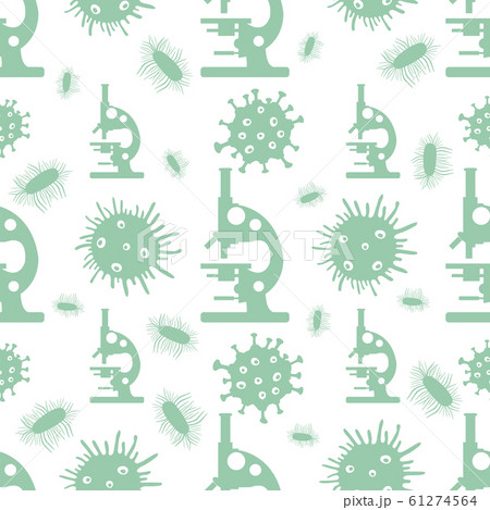 Pattern Virus Germs Microscope Science Medicine 61274564