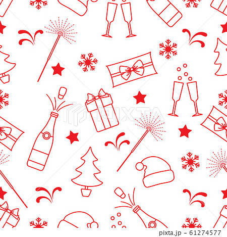 New Year 2020 Merry Christmas pattern gift, tree 61274577