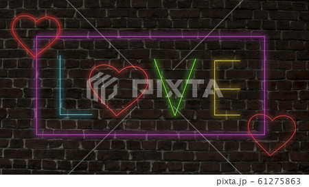 Card for Saint Valentine's Day. Modern design, background or wallpaper 61275863