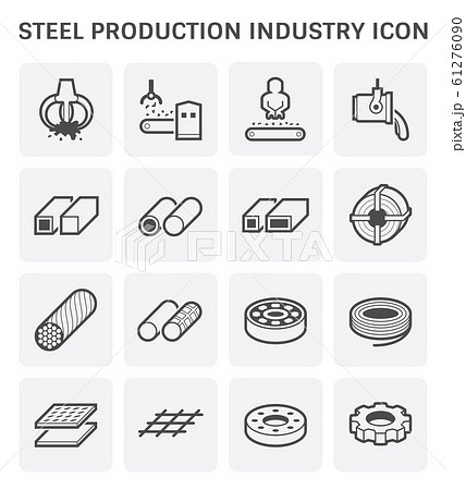 steel production icon steel production icon 61276090