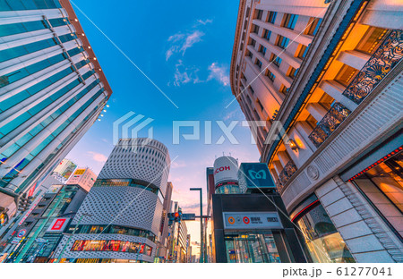 日本の東京都市景観 東京・銀座 日本の東京都市景観 東京・銀座 61277041