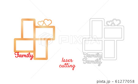 Frame for photos with inscription Family for laser Frame for photos with inscription Family for laser 61277058