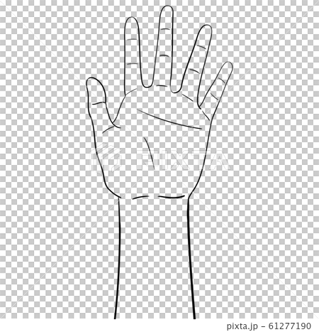 【人体イラストシリーズ】手の平 【人体イラストシリーズ】手の平 61277190