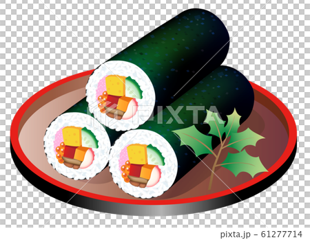 恵方巻き 白背景 恵方巻き 白背景 61277714