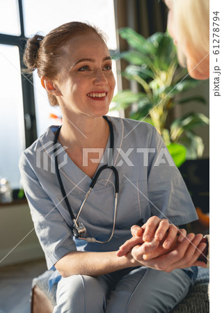 Portrait of pretty girl that working as doctor 61278794
