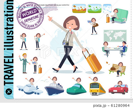 flat Formal no collar jacket women_travel 61280964