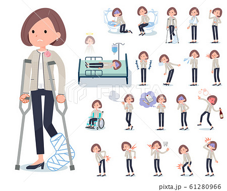 flat Formal no collar jacket women_sickness 61280966