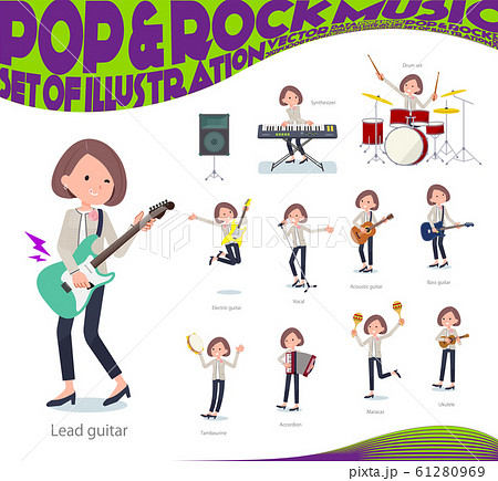 flat Formal no collar jacket women_pop music 61280969