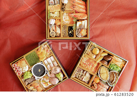 おせち　和洋中　三段重 61283520