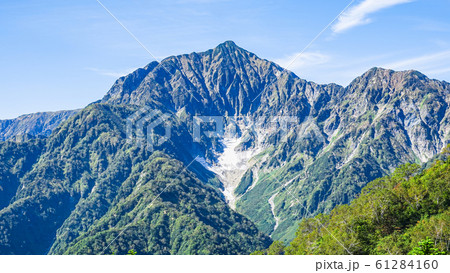 秋の五竜岳登山 （小遠見山から望む鹿島槍ヶ岳とカクネ里の氷河） 61284160