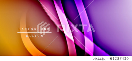 Dynamic trendy fluid color gradient abstract background with flowing wave lines. Vector Illustration Dynamic trendy fluid color gradient abstract background with flowing wave lines. Vector Illustration 61287430