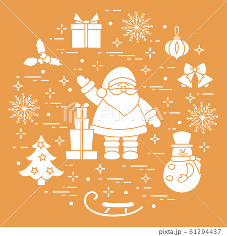 Happy New Year 2020 Merry Christmas Santa Claus 61294437