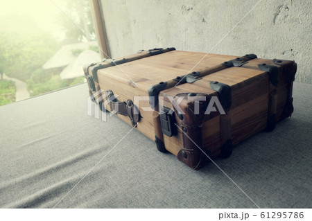 Old suitcase. travel bag vintage style Old suitcase. travel bag vintage style 61295786