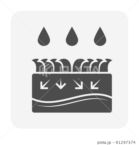 garden drainage icon 61297374