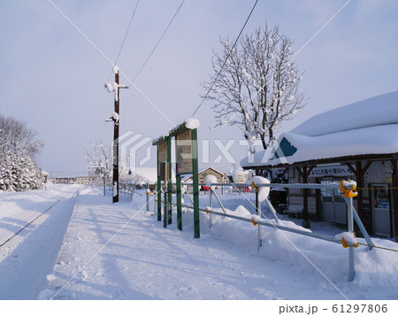 札沼線終着駅　新十津川駅全景 61297806
