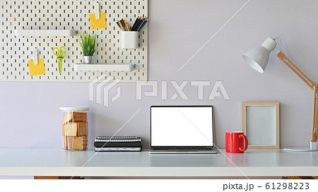 Comfortable workspace laptop computer. Comfortable workspace laptop computer. 61298223