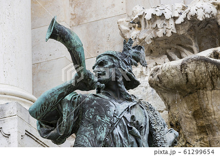 Elements of the Fountain Hunt of King Matthias at the Royal Palace in Budapest. Elements of the Fountain Hunt of King Matthias at the Royal Palace in Budapest. 61299654