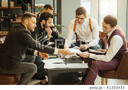 young men developing business startup 61300433