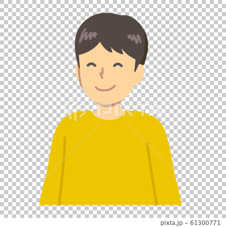 にこにこな男の子のイラスト素材