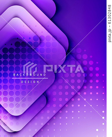 Rounded squares shapes composition geometric abstract background. 3D shadow effects and fluid gradients. Modern overlapping forms. Rounded squares shapes composition geometric abstract background. 3D shadow effects and fluid gradients. Modern overlapping forms. 61302848