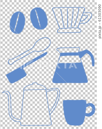 コーヒーセット　青 61303090