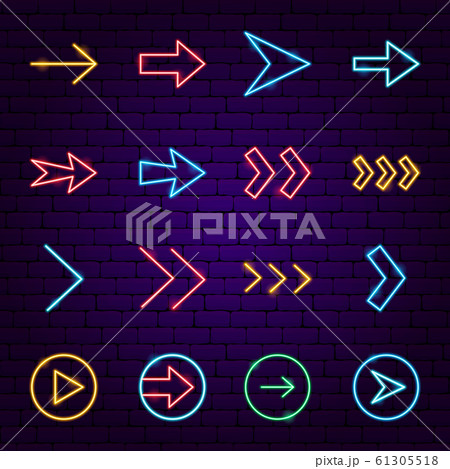 Arrow Neon Icons Arrow Neon Icons 61305518
