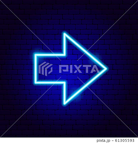 Heavy Arrow Neon Sign 61305593