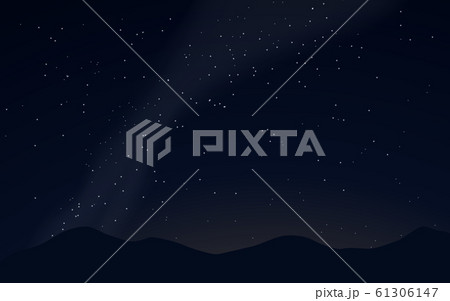 Milky way with stars, space. Vector illustration 61306147