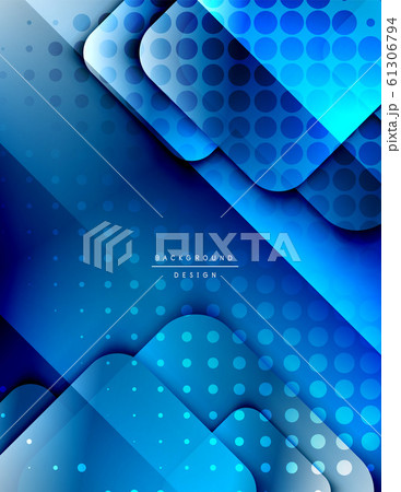 Rounded squares shapes composition geometric abstract background. 3D shadow effects and fluid gradients. Modern overlapping forms. Rounded squares shapes composition geometric abstract background. 3D shadow effects and fluid gradients. Modern overlapping forms. 61306794