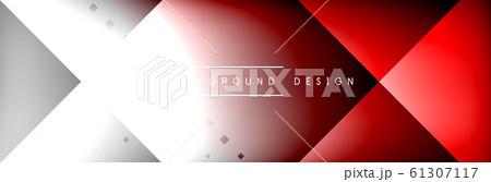 Abstract background - squares and lines composition created with lights and shadows. Technology or business digital template 61307117