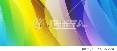Dynamic trendy simple fluid color gradient abstract background with line effects. Vector Illustration For Wallpaper, Banner, Background, Card, Book Illustration, landing page 61307278